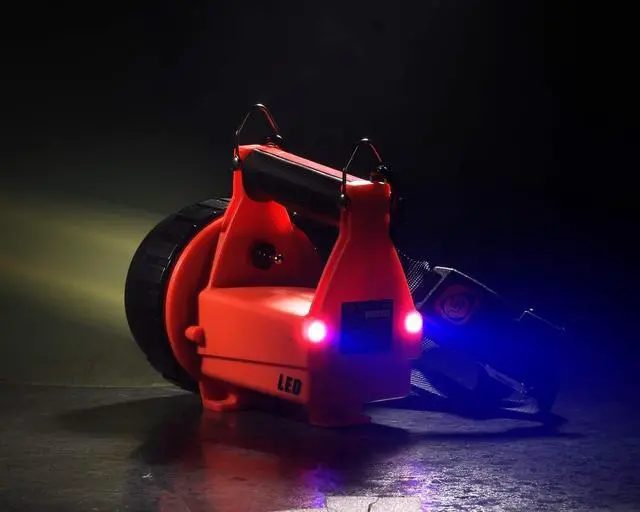 Alt view image 5 of 5 - Streamlight Fire Vulcan Rechargeable C4 LED Flashlight, Orange