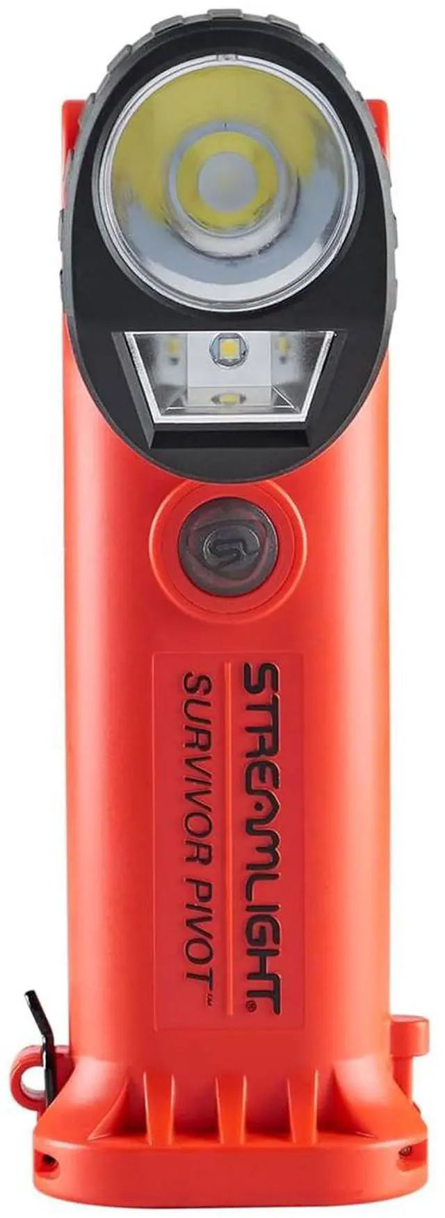 Alt view image 4 of 5 - Streamlight Survivor Pivot USB 325 Lumens LED Flashlight, Orange