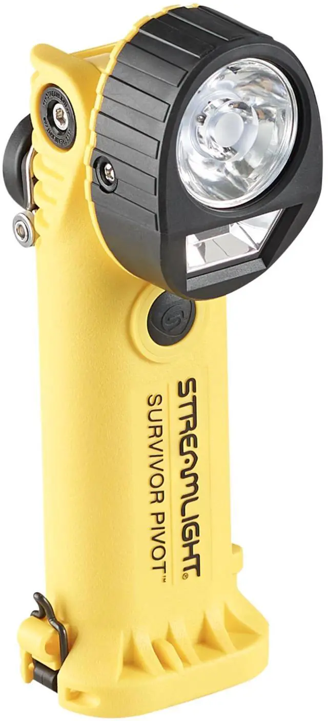 Alt view image 3 of 5 - Streamlight Survivor Pivot USB LED Flashlight with Magnet, 120/DC, 325 Lumens, Yellow