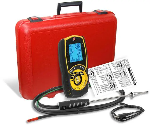 Alt view image 2 of 2 - UEI Test Instruments Residential Combustion Analyzer with AC509 Carrying Case