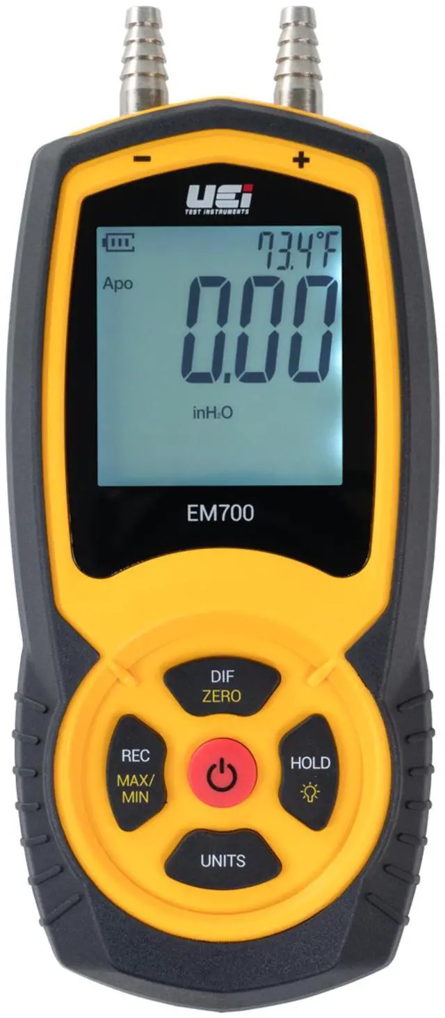 Main image of UEI Test Instruments EM700 Dual Digital Differential Manometer with AC319 Case