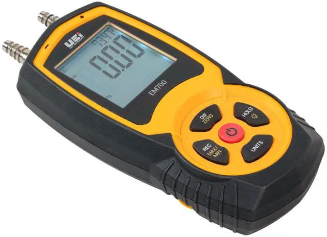 Alt view image 4 of 4 - UEI Test Instruments EM700 Dual Digital Differential Manometer with AC319 Case