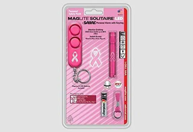 Main image of Maglite Solitaire LED Flashlight & Sabre Personal Alarm (160-000-391)