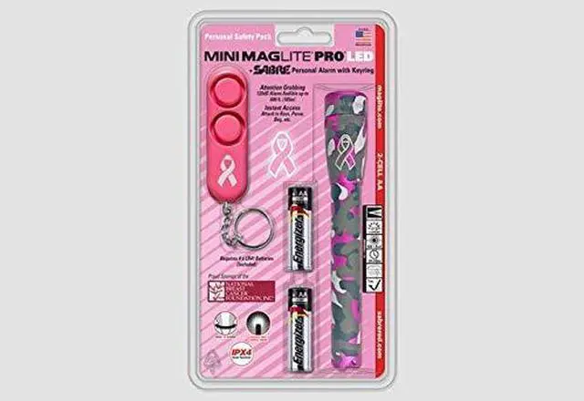 Main image of Maglite Mini Maglite PRO LED Flashlight & Sabre Personal Alarm  (155-000-508)