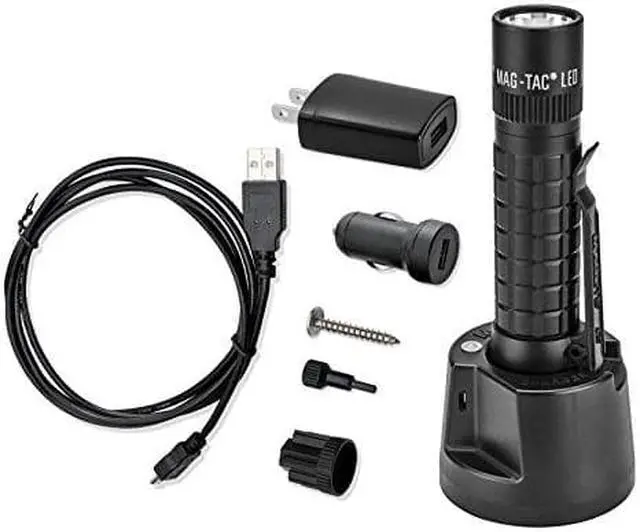Alt view image 2 of 15 - MAGLITE TRM1RE4 671-Lumen LED MAGTAC Rechargeable Flashlight (Plain Bezel)