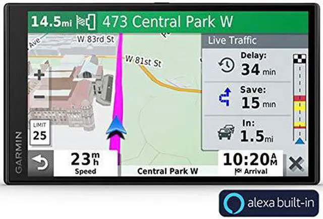 Alt view image 8 of 20 - Garmin DriveSmart 65 Premium Navigator with Amazon Alexa