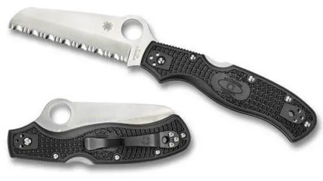 Alt view image 3 of 15 - Spyderco Rescue 3 Lightweight Knife (Black)