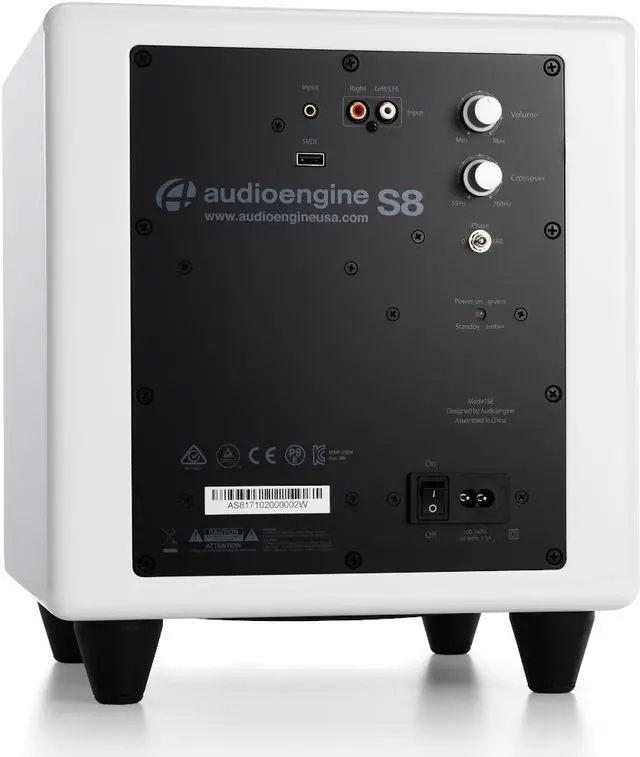 Alt view image 2 of 8 - Audioengine S8 Premium Powered Subwoofer (White)