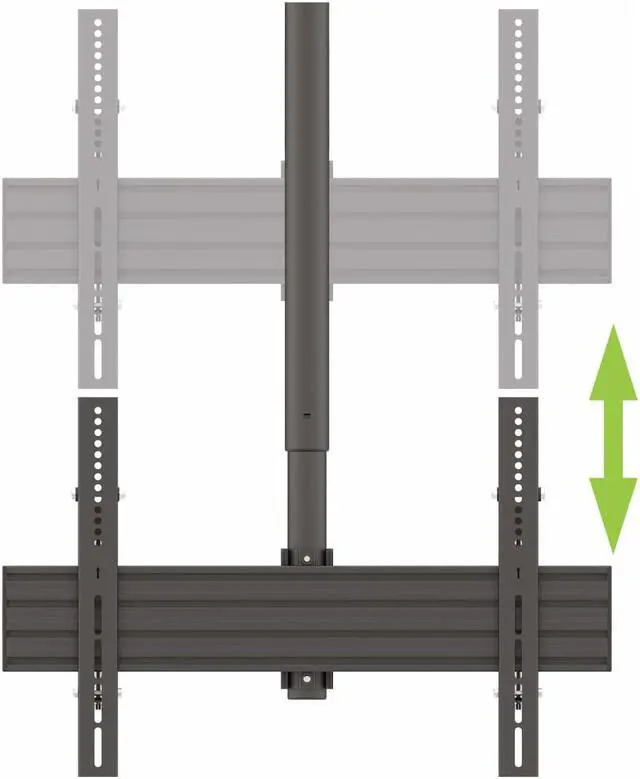 Alt view image 11 of 18 - Kanto CM600G Galvanized Outdoor Hanging Ceiling TV Mount for 37-inch to 70-inch TVs