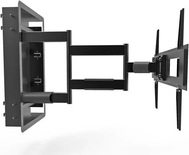 Alt view image 10 of 12 - Kanto R500 Recessed In-Wall Full Motion TV Mount for 46-inch to 80-inch TVs