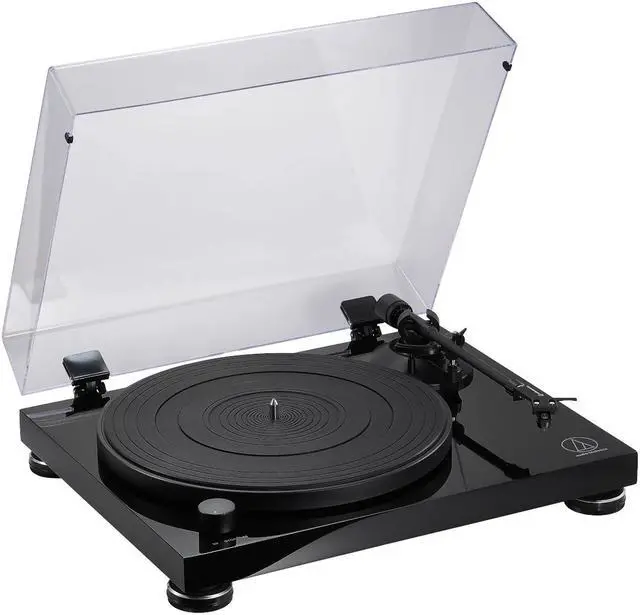 Alt view image 2 of 20 - AudioTechnica AT-LPW50PB Fully Manual Belt-Drive Turntable (Piano Black)