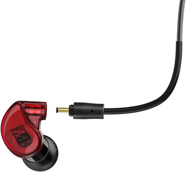 Alt view image 3 of 8 - mee audio m6 pro musicians' inear monitors with detachable cables; universalfit and noiseisolating 2nd generation red