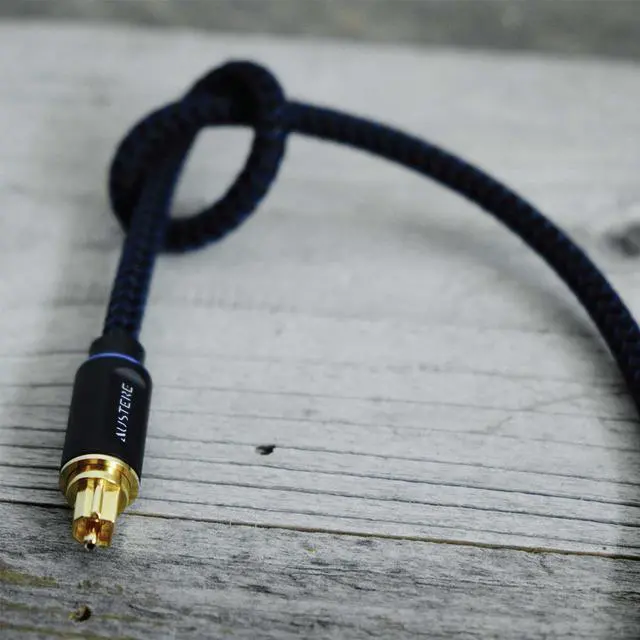 Alt view image 9 of 12 - Austere V Series Optical Audio Cable 2.0m \\ Pure Gold Connectors, Precision-Polished Termination for Digital Audio Accuracy, aDesign Precision LinkFit Housing & WovenArmor Cable