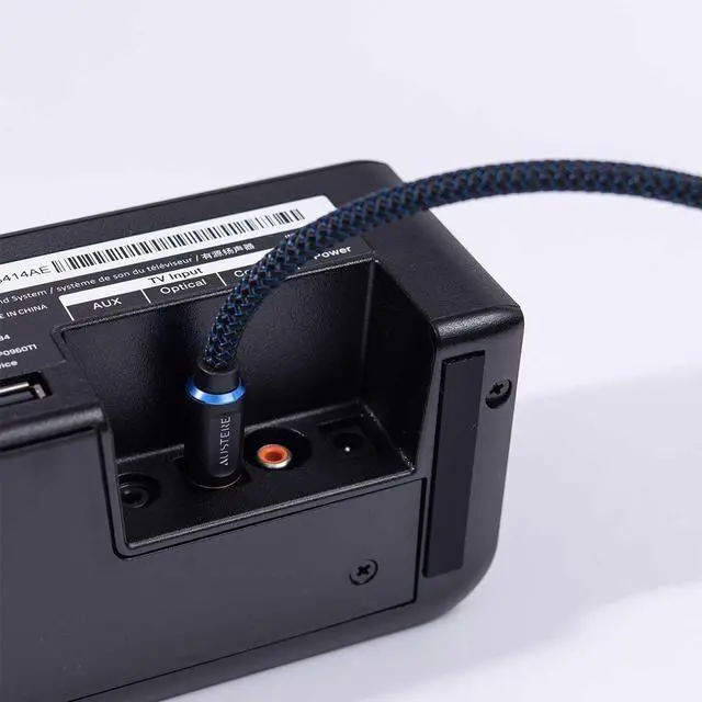 Alt view image 10 of 12 - Austere V Series Optical Audio Cable 2.0m \\ Pure Gold Connectors, Precision-Polished Termination for Digital Audio Accuracy, aDesign Precision LinkFit Housing & WovenArmor Cable