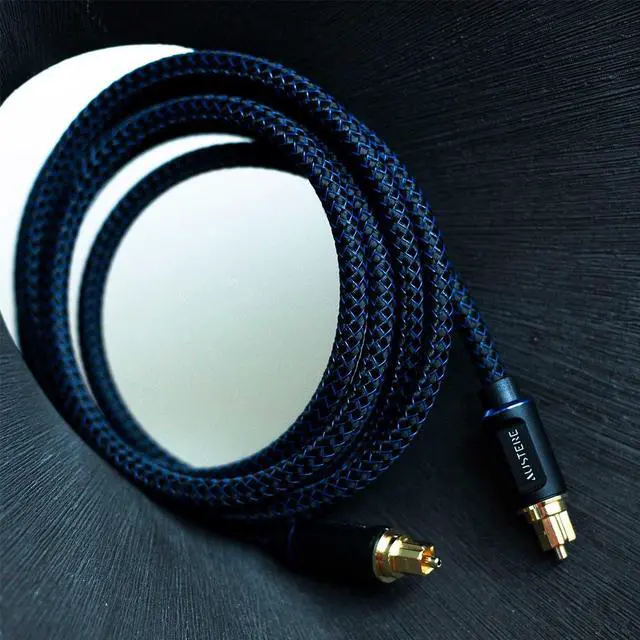 Alt view image 8 of 12 - Austere V Series Optical Audio Cable 2.0m \\ Pure Gold Connectors, Precision-Polished Termination for Digital Audio Accuracy, aDesign Precision LinkFit Housing & WovenArmor Cable