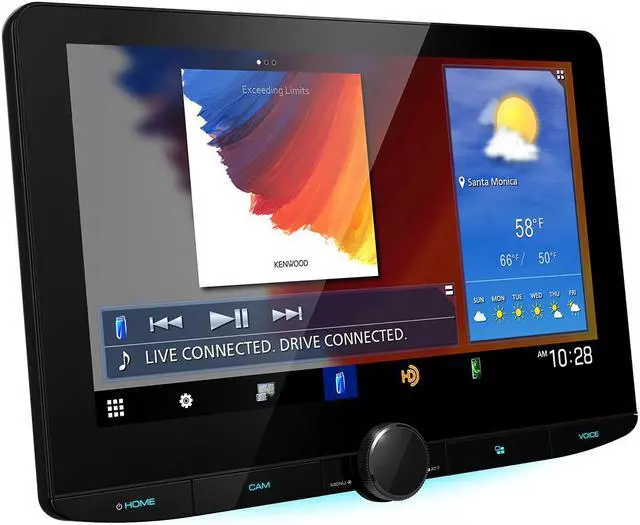 Alt view image 5 of 13 - Kenwood DMX1037S 10.1" High Definition Car Stereo Receiver with Capacitive Touch Panel