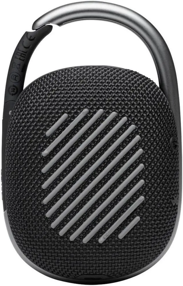 Alt view image 10 of 20 - JBL Clip 4 Black Portable Bluetooth Speaker