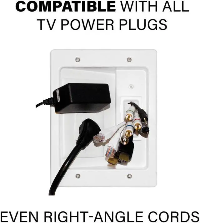 Alt view image 8 of 12 - SANUS WSIWPSB1-W1 Ultimate In-Wall Cable Management Kit for Mounted TV & Soundbar