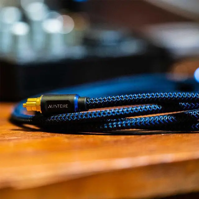 Alt view image 11 of 12 - Austere V Series Optical Audio Cable 2.0m \\ Pure Gold Connectors, Precision-Polished Termination for Digital Audio Accuracy, aDesign Precision LinkFit Housing & WovenArmor Cable