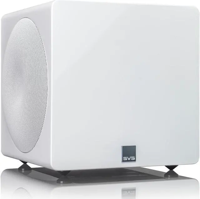 Alt view image 4 of 13 - SVS 3000 Micro Subwoofer (Piano Gloss White) | Active Dual 8-in Drivers, 800 Watt RMS, Sealed Cabinet