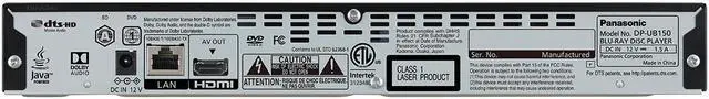 Alt view image 3 of 4 - Panasonic DP-UB150-K 4K Ultra HD Dolby Atmos Audio DVD/CD/3D Blu-Ray Player - Black