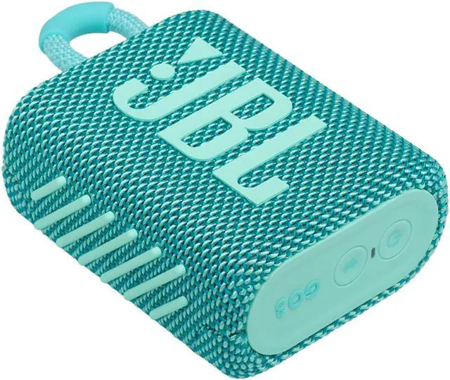 Alt view image 14 of 20 - JBL GO 3 Portable Waterproof Bluetooth Speaker, Teal