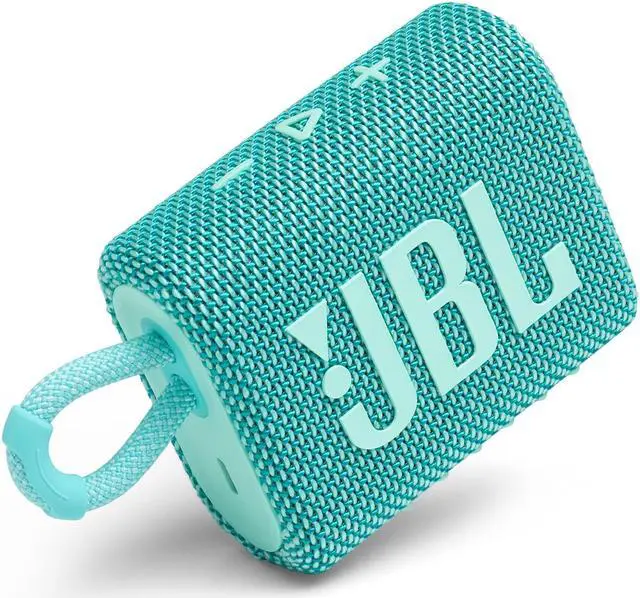 Alt view image 13 of 20 - JBL GO 3 Portable Waterproof Bluetooth Speaker, Teal