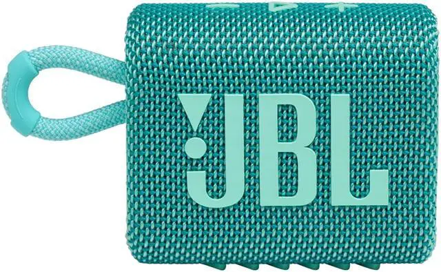 Alt view image 12 of 20 - JBL GO 3 Portable Waterproof Bluetooth Speaker, Teal
