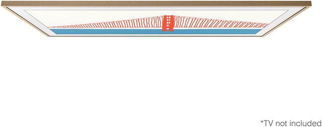 Alt view image 5 of 20 - Samsung Customizable Bezel for Samsung The Frame 55" (Modern Teak)