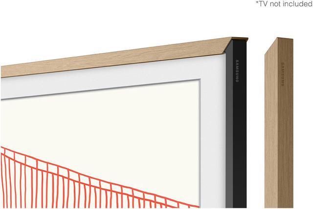 Alt view image 4 of 20 - Samsung Customizable Bezel for Samsung The Frame 55" (Modern Teak)