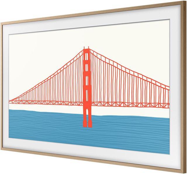 Alt view image 6 of 20 - Samsung Customizable Bezel for Samsung The Frame 55" (Modern Teak)