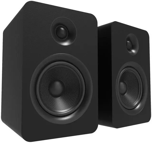 Alt view image 3 of 6 - Kanto YUP6 Passive Bookshelf Speakers with 1" Silk Dome Tweeter and 5.25" Kevlar Woofer - External Amplifier/Receiver Required - Pair (Black)