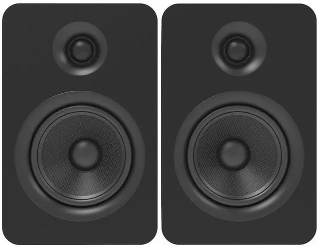 Alt view image 2 of 6 - Kanto YUP6 Passive Bookshelf Speakers with 1" Silk Dome Tweeter and 5.25" Kevlar Woofer - External Amplifier/Receiver Required - Pair (Black)