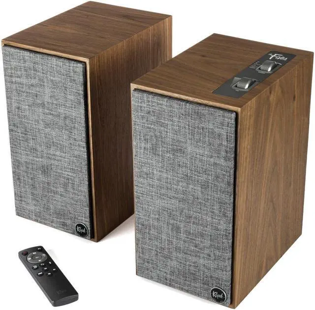 Alt view image 16 of 20 - Klipsch Heritage Wireless The Fives Walnut Home Audio Speaker Pair