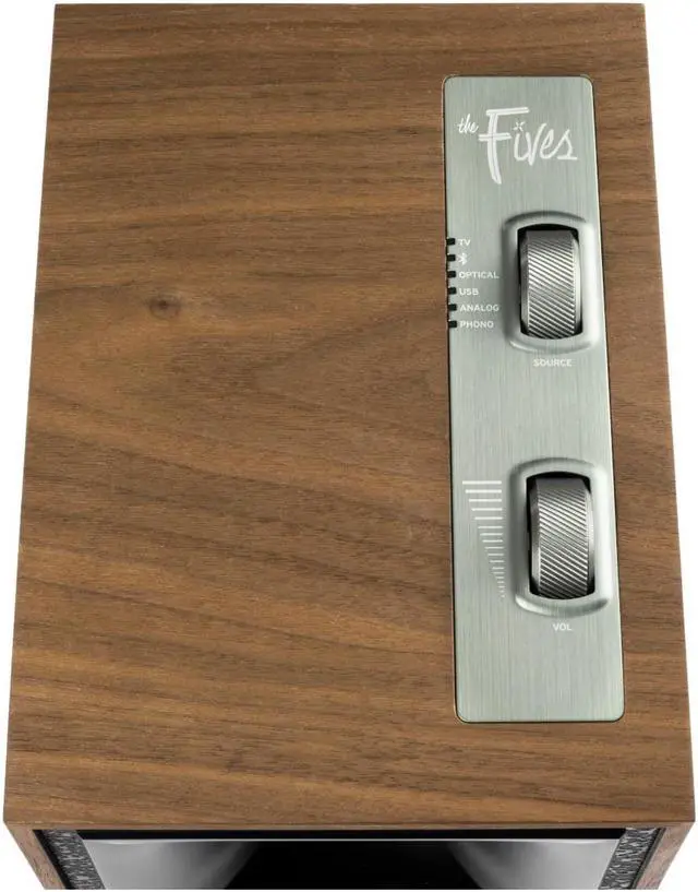 Alt view image 19 of 20 - Klipsch Heritage Wireless The Fives Walnut Home Audio Speaker Pair