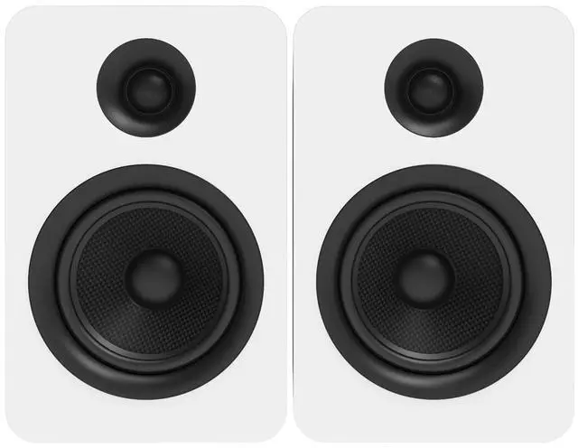 Alt view image 2 of 6 - Kanto YUP6W Passive Bookshelf Speakers with 1" Silk Dome Tweeter and 5.25" Kevlar Woofer - External Amplifier/Receiver Required - Pair (White)