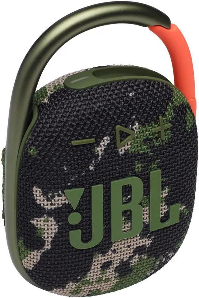 Alt view image 6 of 20 - JBL Clip 4: Portable Speaker with Bluetooth, Built-in Battery, Waterproof and Dustproof Feature - Squad (JBLCLIP4SQUADAM)