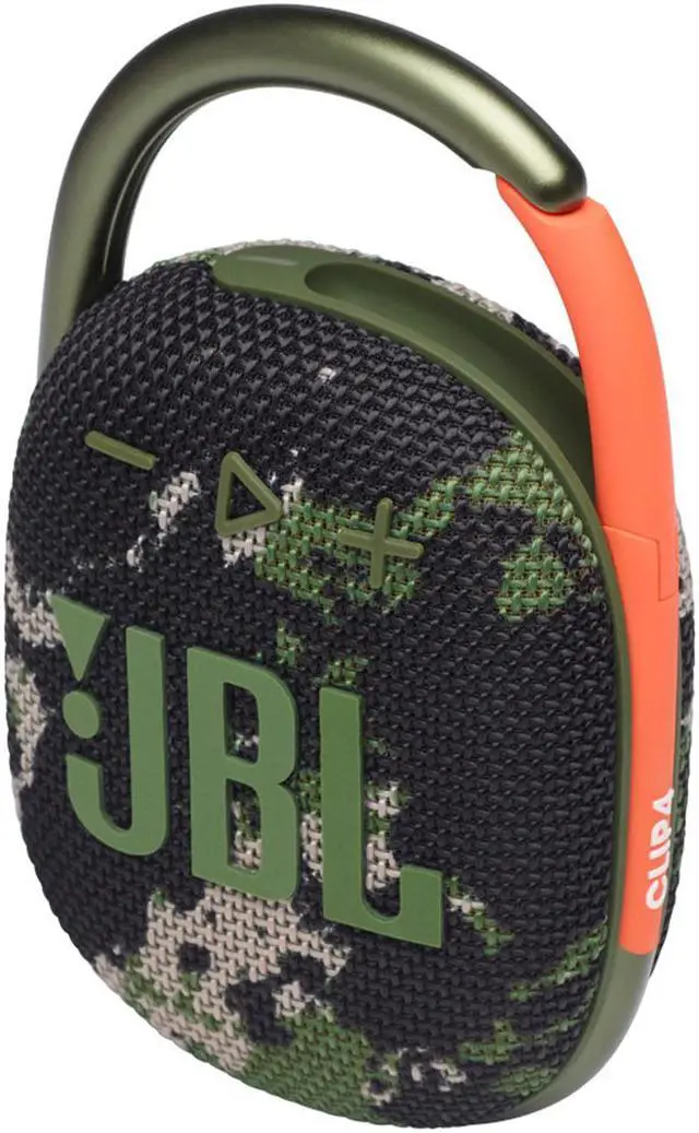 Alt view image 7 of 20 - JBL Clip 4: Portable Speaker with Bluetooth, Built-in Battery, Waterproof and Dustproof Feature - Squad (JBLCLIP4SQUADAM)