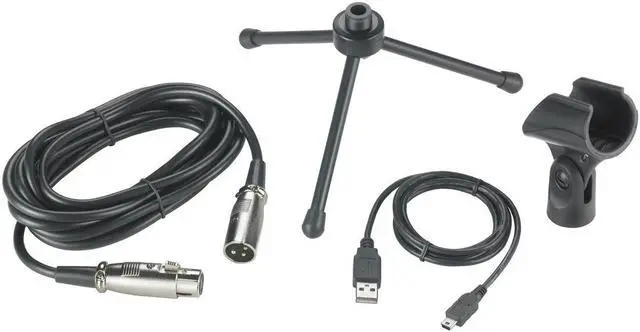 Alt view image 4 of 8 - Audio Technica Cardioid Dynamic USB Microphone ATR2100X-USB