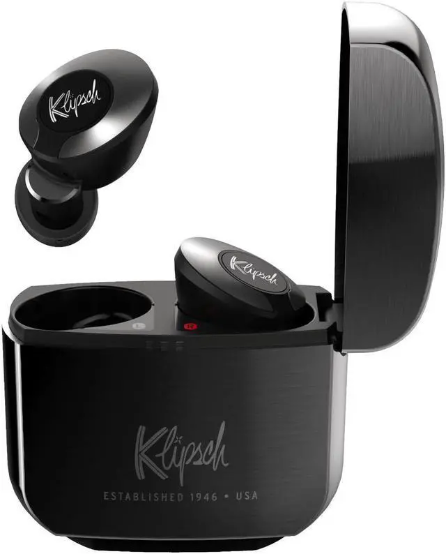 Alt view image 5 of 11 - Klipsch Gunmetal T5 II ANC Gunmetal Yes Connector In-Ear True Wireless Noise Canceling Headphones