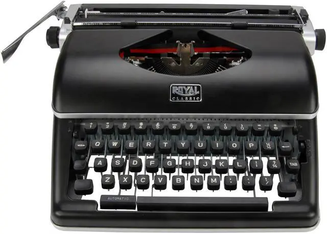 Alt view image 5 of 14 - Royal Classic RETRO Style Manual Typewriter 79104P