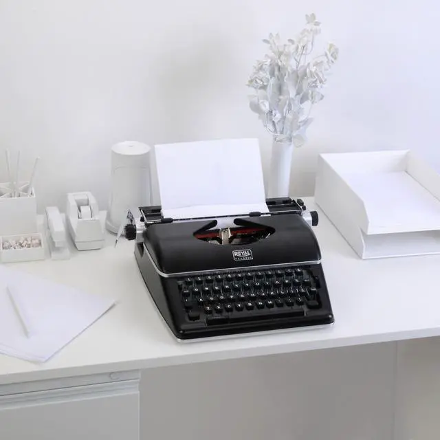 Alt view image 9 of 14 - Royal Classic RETRO Style Manual Typewriter 79104P