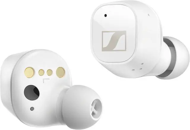 Alt view image 3 of 15 - Sennheiser CXPLUSTW1 True Wireless Earbuds - White