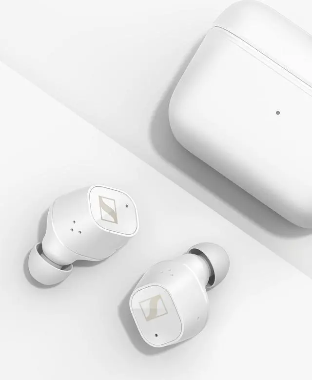 Alt view image 4 of 15 - Sennheiser CXPLUSTW1 True Wireless Earbuds - White