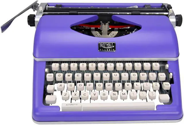 Alt view image 13 of 20 - Royal 79119Q Classic Manual Typewriter, Purple