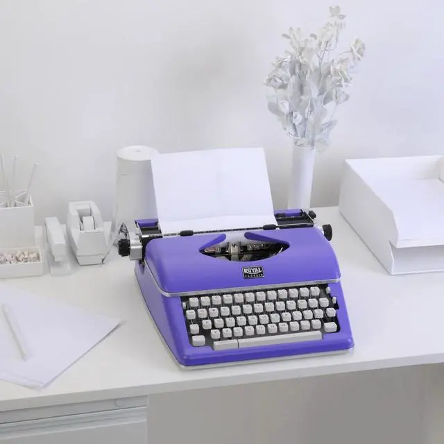 Alt view image 18 of 20 - Royal 79119Q Classic Manual Typewriter, Purple