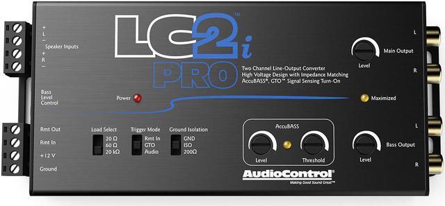 Alt view image 17 of 19 - AudioControl LC2i PRO 2-Channel Line Output Converter with Impedance Matching, AccuBASS, GTO, Audio Signal Sense, 12V Turn-On and ACR-1 Dash Remote Subwoofer Control