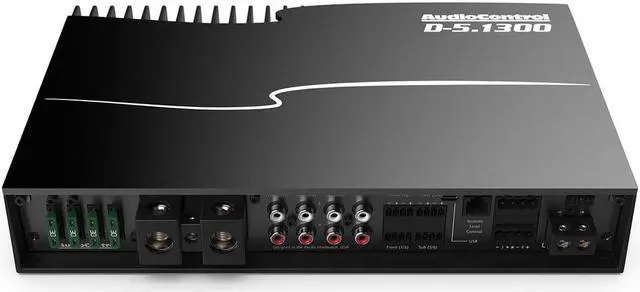 Alt view image 3 of 13 - AudioControl D-5.1300 5-Channel Car Audio Amplifier w/ Built-in DSP AccuBass