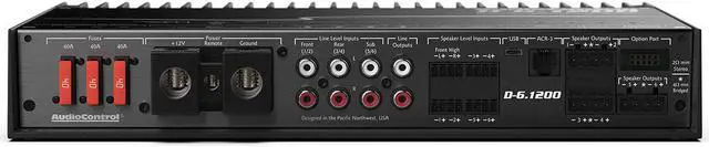 Alt view image 7 of 18 - AudioControl D-6.1200 6-Channel Car Amplifier with Digital Signal Processing