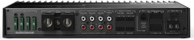 Alt view image 6 of 13 - AudioControl D-5.1300 5-Channel Car Audio Amplifier w/ Built-in DSP AccuBass